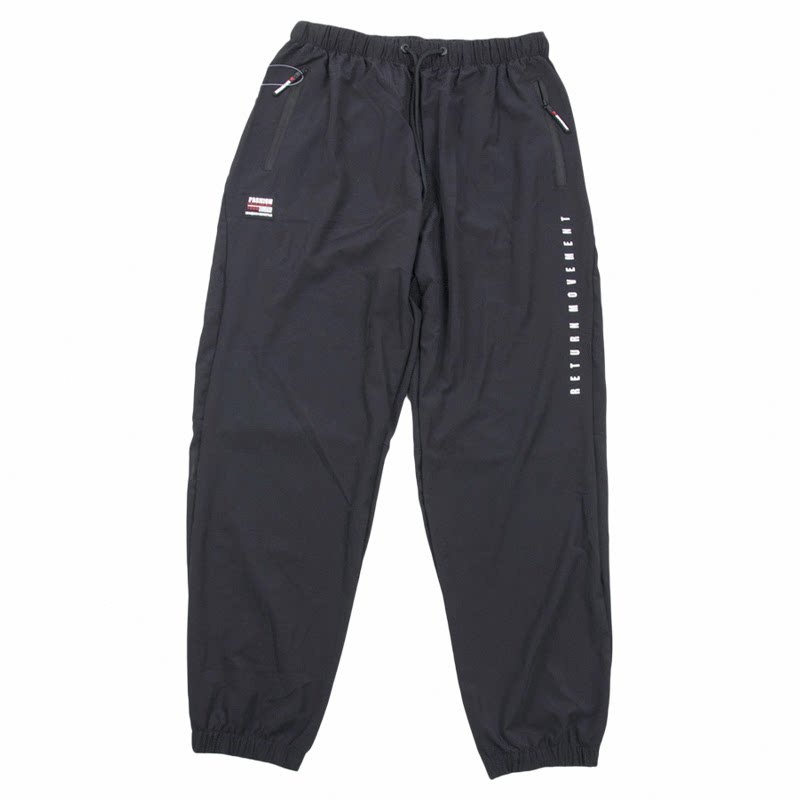 内销单男士夏季薄款速干冷感运动裤户外拉链兜弹力卫裤束脚长裤