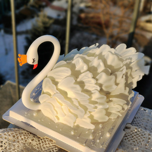 黑天鹅 白天鹅 脖子 软胶硅胶模羽毛蛋糕特黑特白 巧克力砖爱巧士