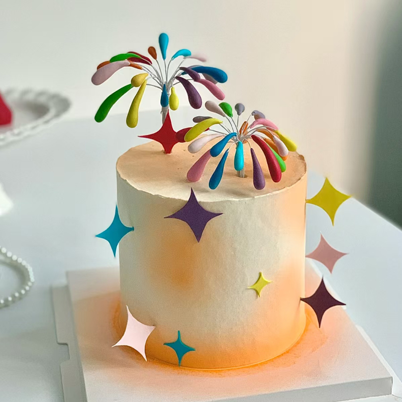 网红跨年元旦节新年DIY软胶火花