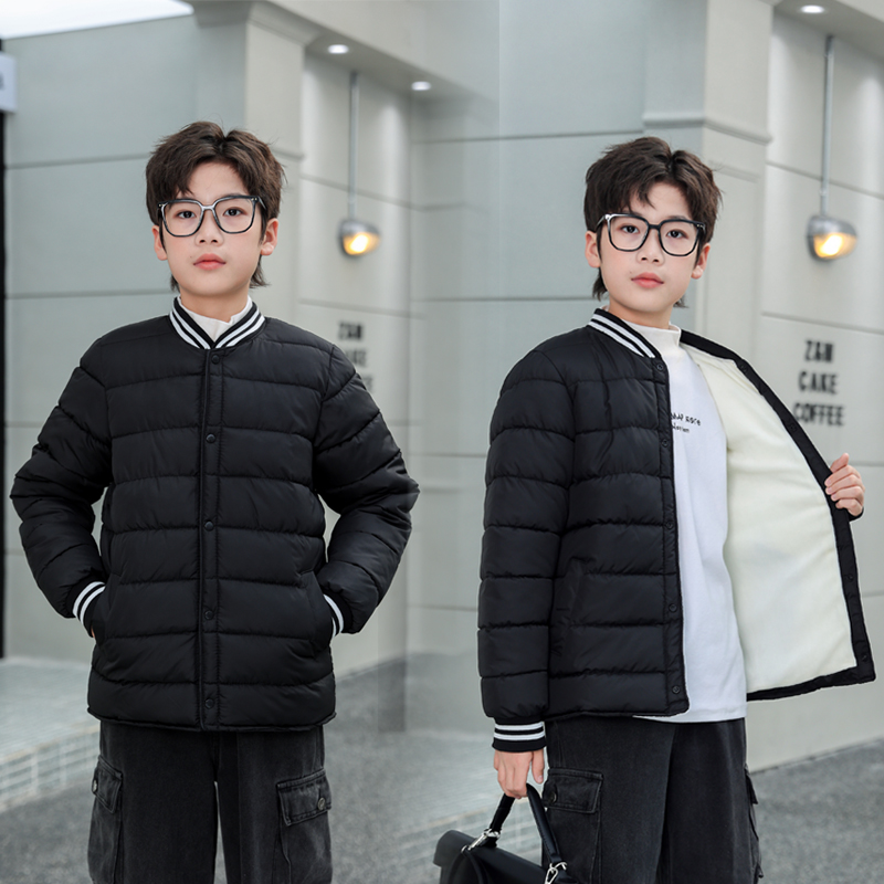 男女童加绒内胆棉服中大童保暖