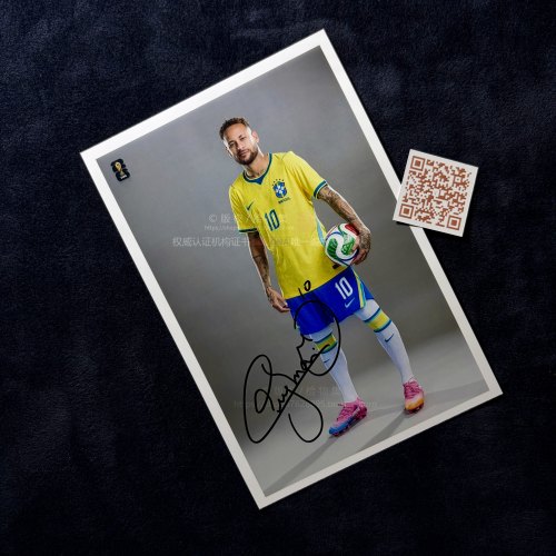 2026 FIFA World Cup Neymar 内马尔 亲笔签名照片
