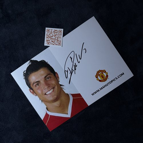 C罗曼联时期Manchester United官方卡亲笔签名 Cristiano Ronaldo