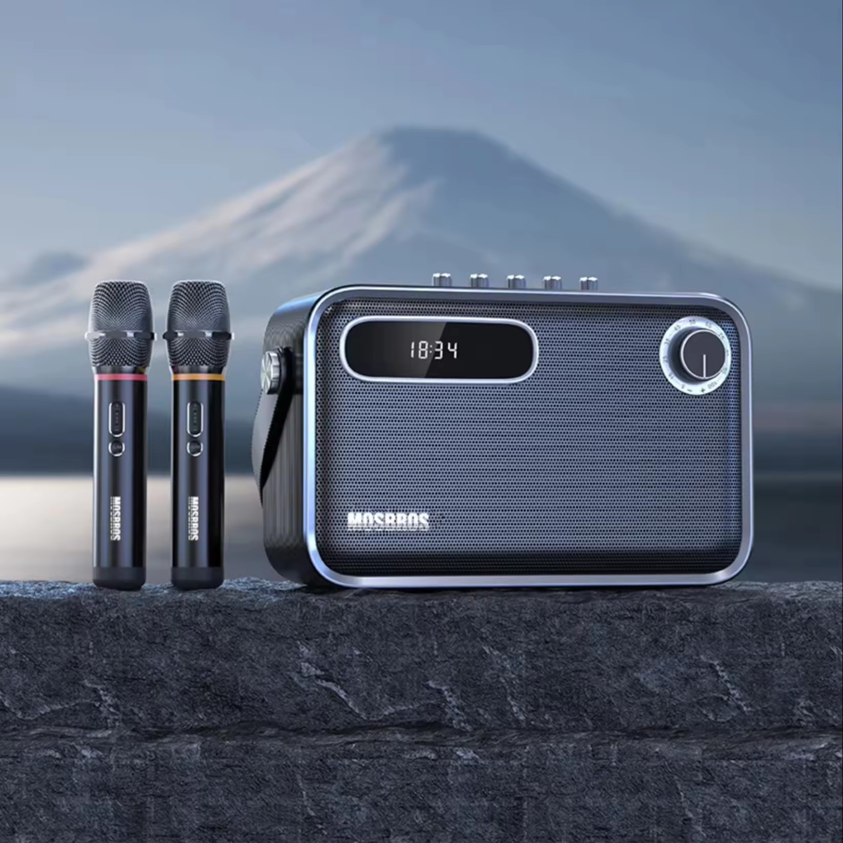 广场舞音响户外k歌蓝牙音箱功放移动声卡家庭ktv音箱套装带麦克风