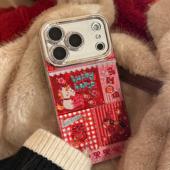 14新年防摔Air保护套批发 Max马年闪粉镜头精孔冰川手机壳全包女款 苹果 Pro 适用 iPhone