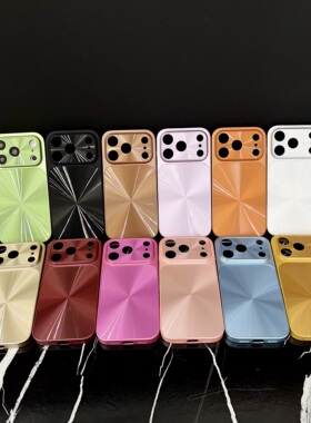 适用 iPhone 17 16 15  Pro Max秒变17大视窗炫彩CD纹手机壳苹果13 14全包防摔高级感17Air创意保护套批发