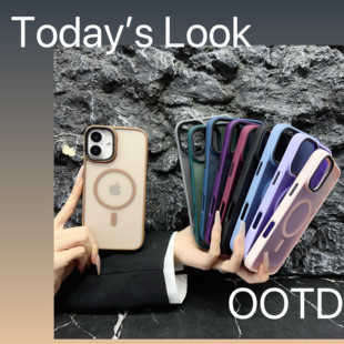 适用苹果17 Air 16pro max大孔肤感磁吸手机壳iphone14pro全包13防摔12 无线充电11亚克力15plus保护套批发