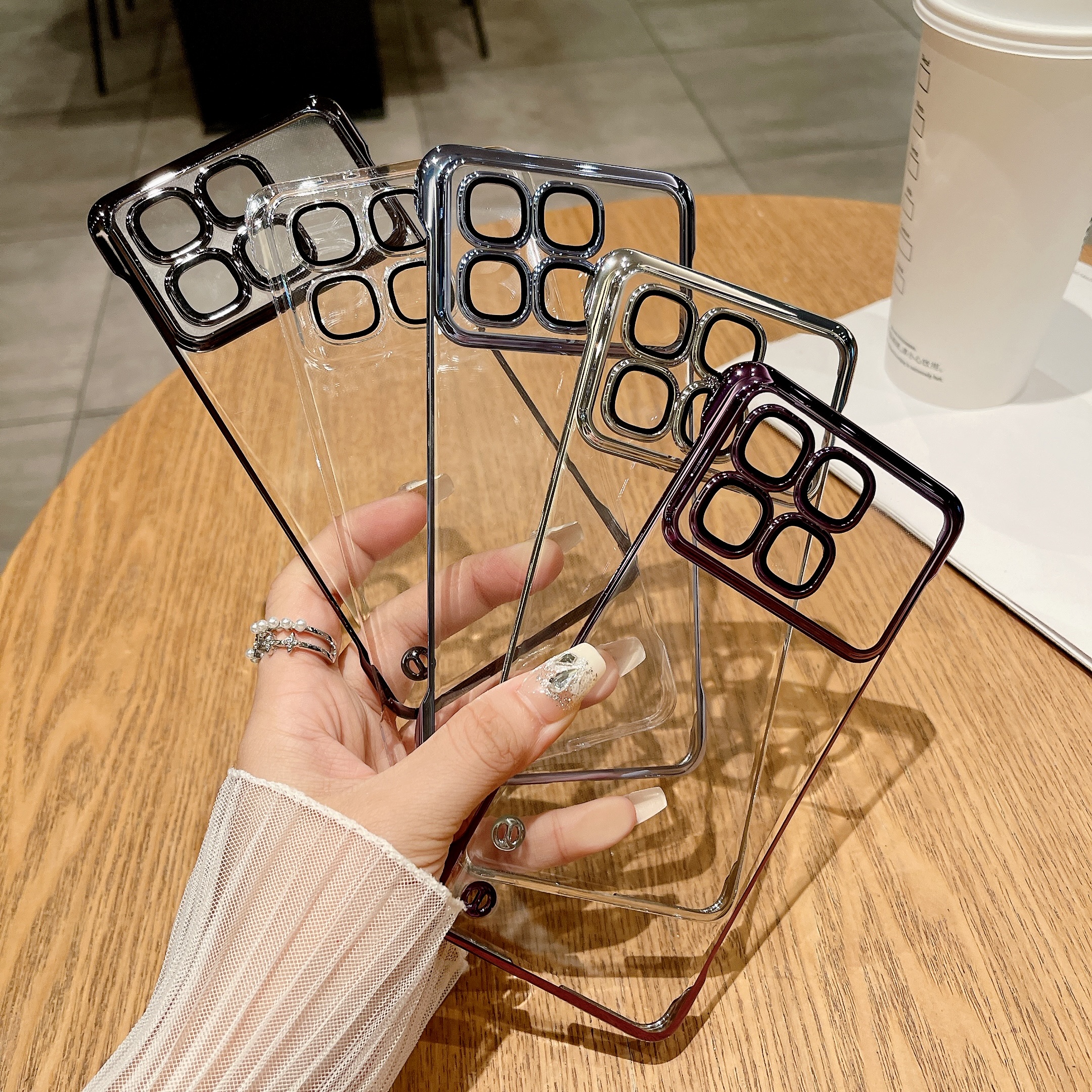 适用OPPO Find X9 X8 S ultra电镀无边框带镜头膜保护套Find X7 超薄原机Reno14 13 12 11高级感硬壳手机壳