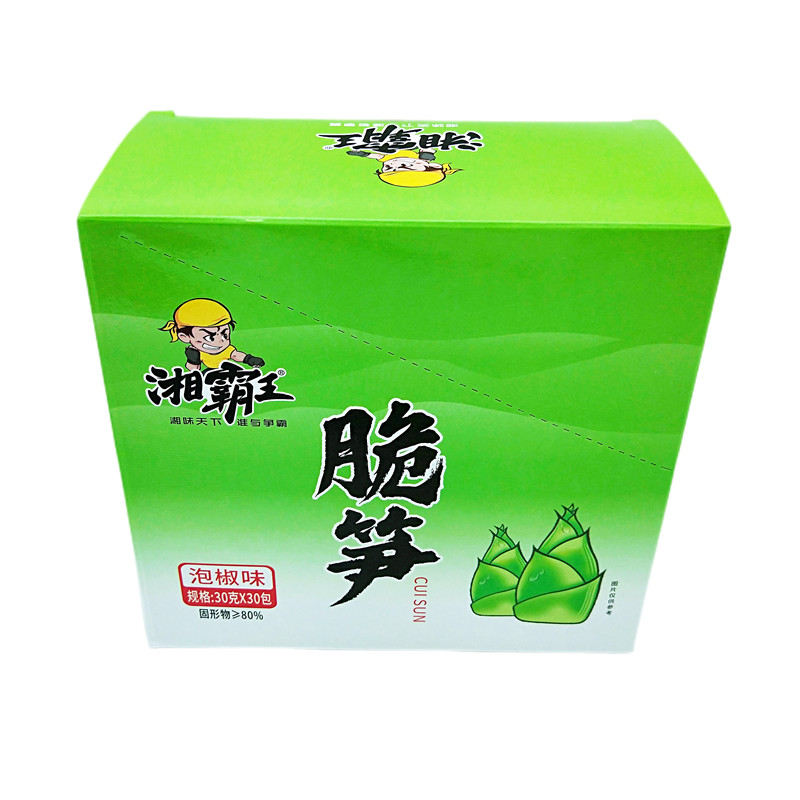 湘霸王脆笋30克泡椒味重庆风味即食笋尖竹笋片休闲零食网红小吃