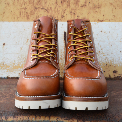 875固特异男靴栎木3.0mm厚牛皮防滑耐磨橡胶发泡组合大底工装靴男