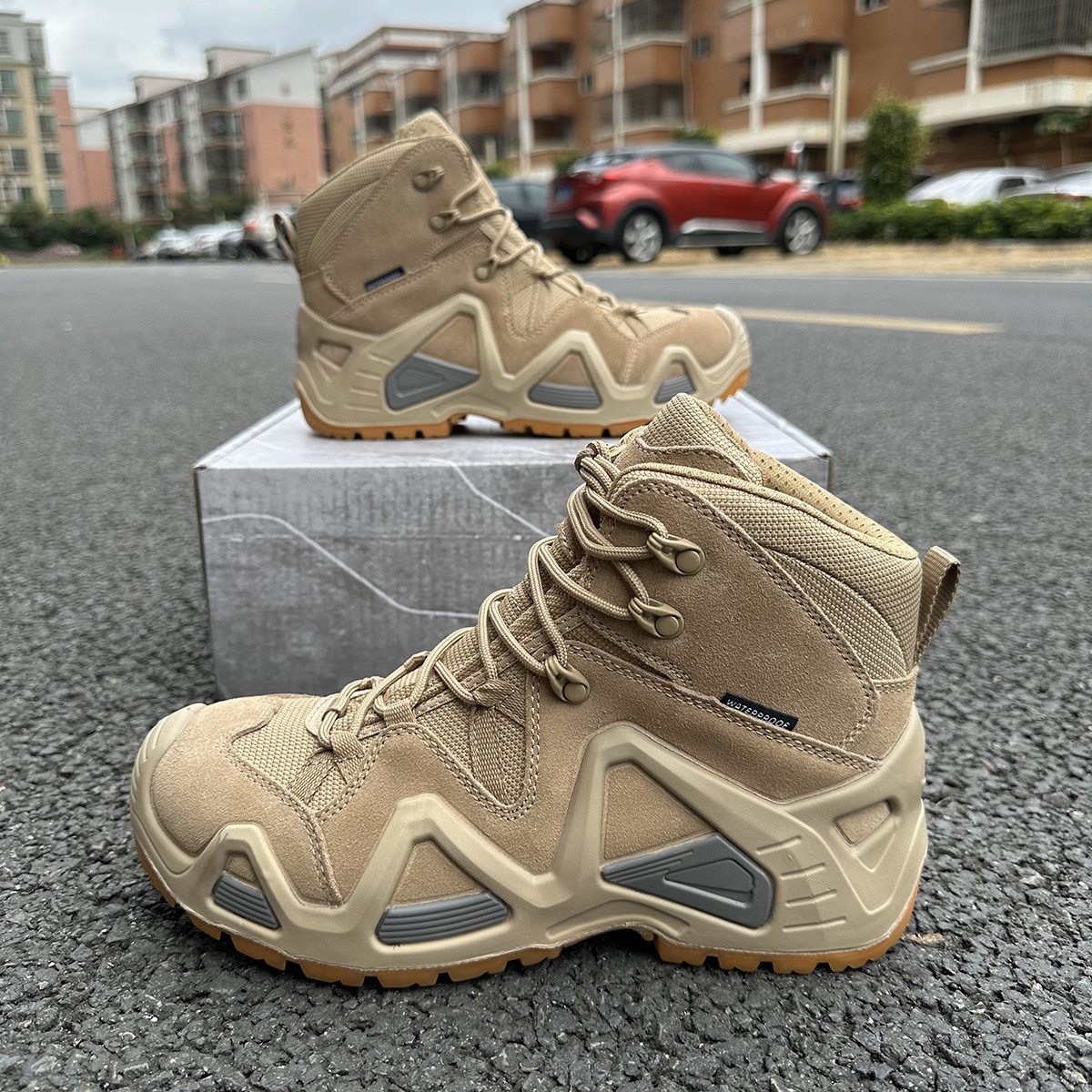 注塑成型中帮防水透气户外登山鞋防滑耐磨旅行越野运动徒步男鞋