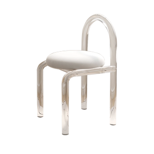 化妆椅梳妆台凳子女生卧室家用轻奢简约高级透明亚克力椅子餐桌椅