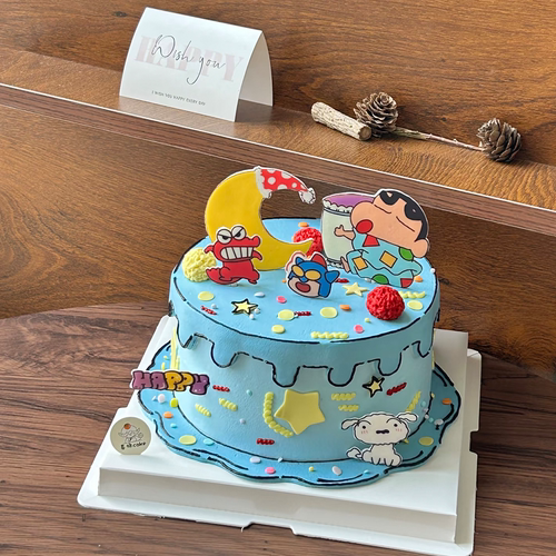 蜡笔小新生日蛋糕插牌