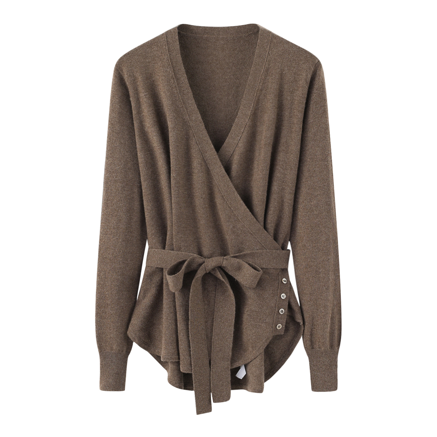 其乐绒绒纯山羊绒国风女开衫羊绒