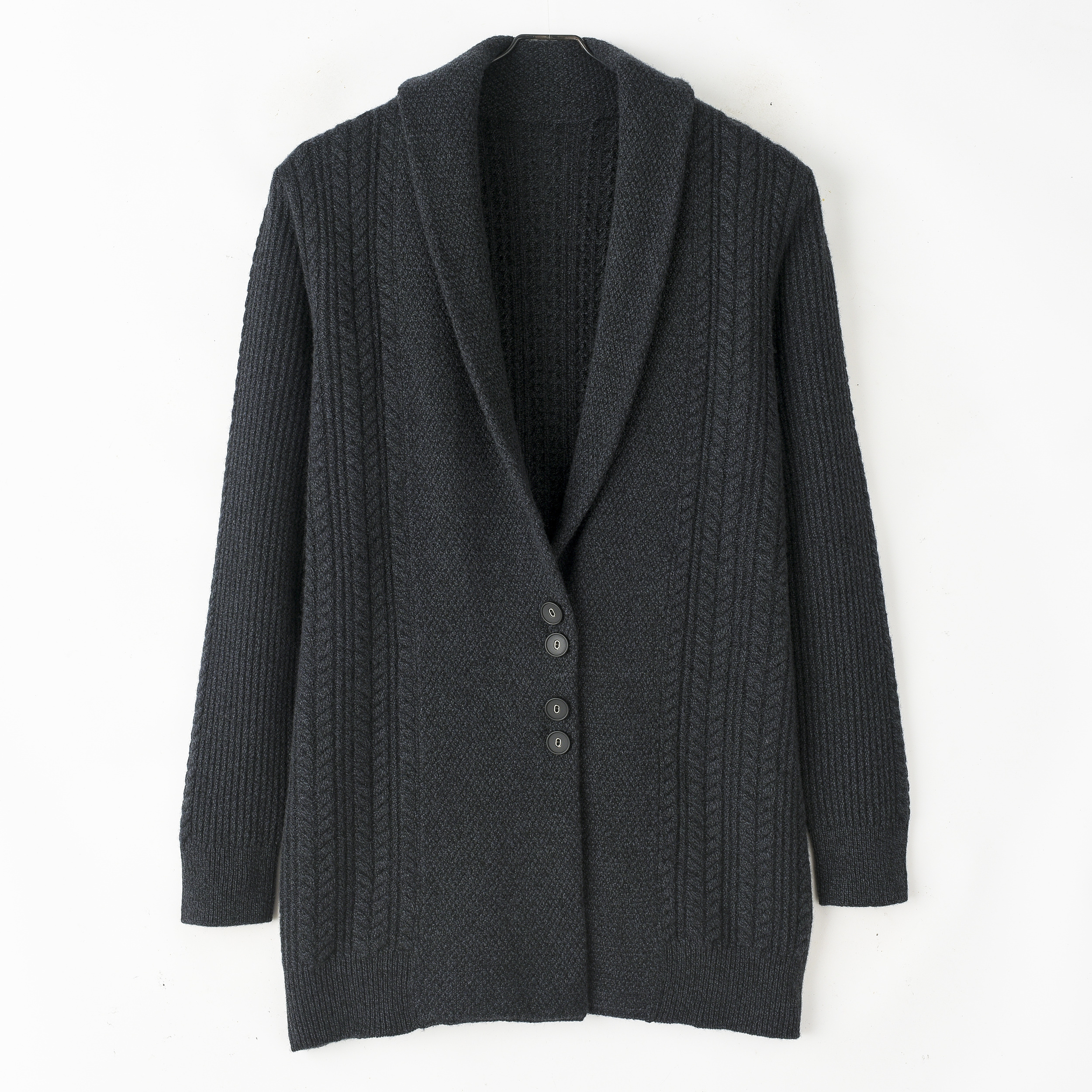 鄂尔多斯市纯山羊绒翻领男羊绒外套纯羊绒西装领羊绒毛衣加厚羊绒