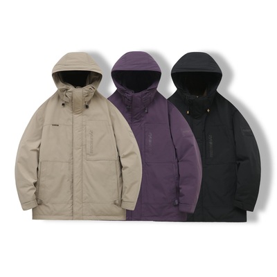 圣·捷邦 秋冬款保暖商务休闲连帽防寒工装羽绒服 888