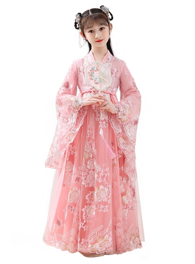 汉服女童超仙樱花公主裙