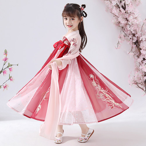 唐装夏季女童汉服风超仙襦裙