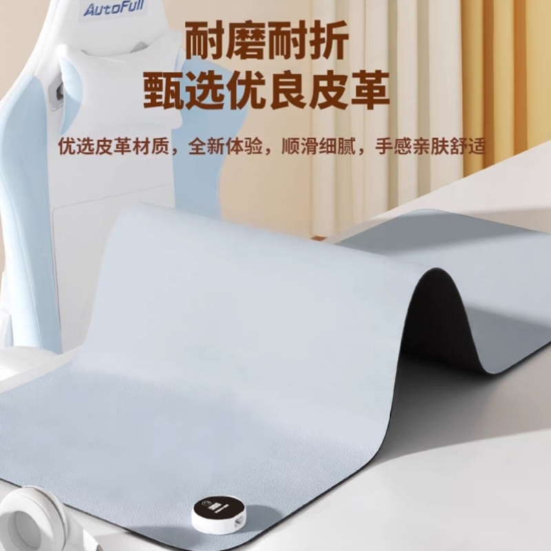 美甲加热垫超大发热暖桌垫冬季甲油胶暖桌垫黑色桌面发热鼠标垫子