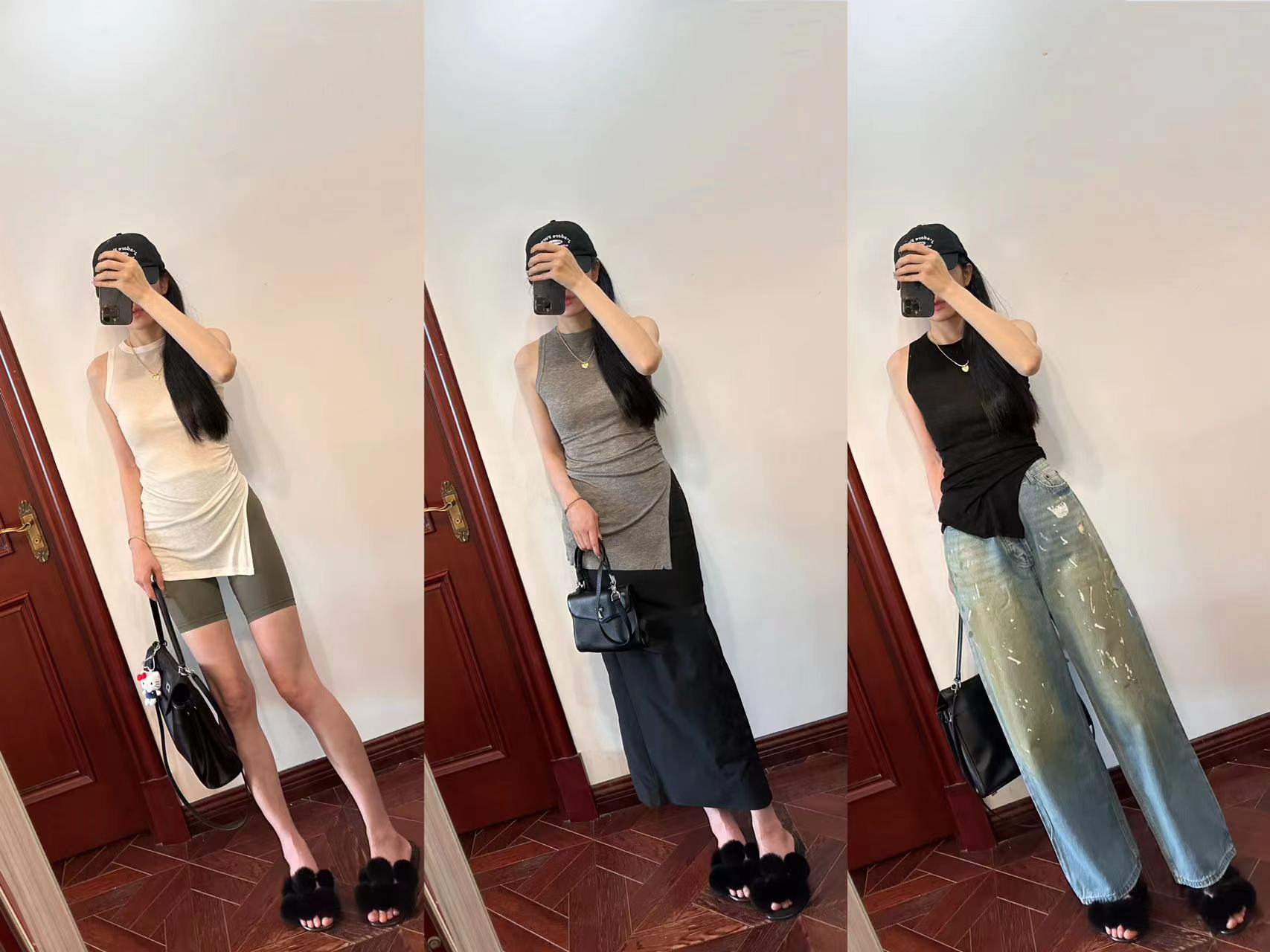 开衩三色羊毛天丝不规则正确资源