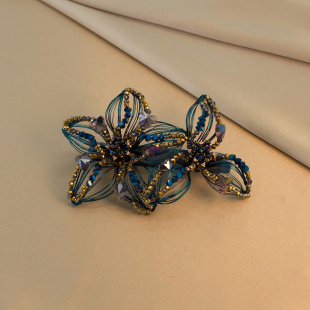 减龄优雅2026新款高端网红大号弹簧夹盘发高级感头饰发饰头花发卡