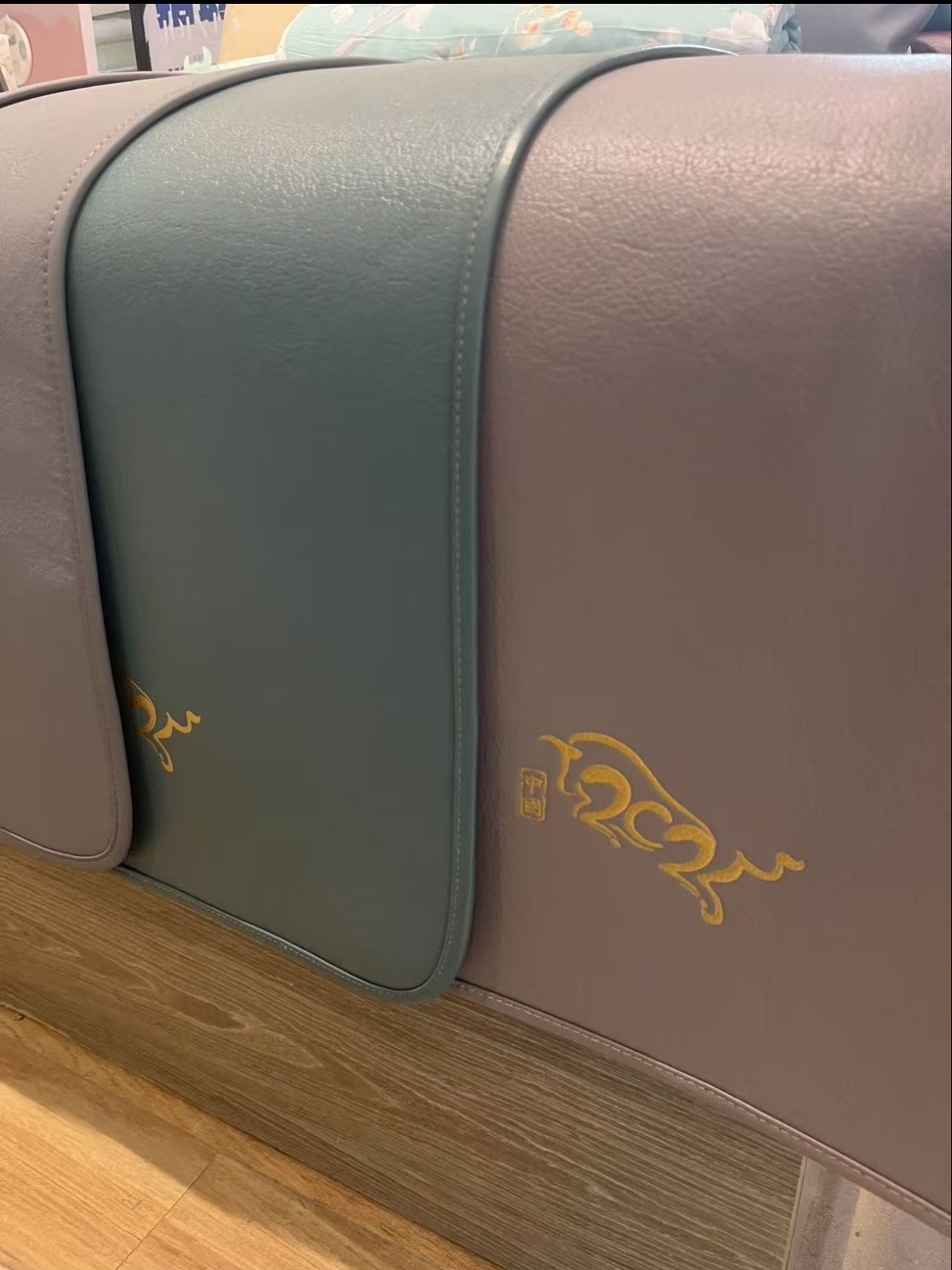 梦洁2025新款典雅素彩头层水牛皮三件套【中国.牛】 艾绿/岩灰,床上用品,牛皮席,淘宝优惠券,粉丝福利购,淘宝优惠卷