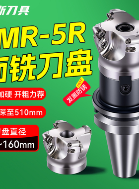 EMR5圆鼻面铣刀盘数控刀盘圆刀片开粗加工中心盘刀套装1003刀片用