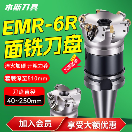EMR铣刀盘R6套装加工中心刀开粗