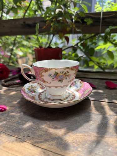 英国Royal Albert皇家阿尔伯特卡莱尔小姐Lady Carlyle骨瓷咖啡杯