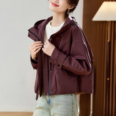 声雨竹2025新款京东傲丝度官网唯品会官方正品牌女装艾利欧短外套