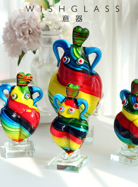 琉璃摆件迷你穆拉诺巴西美女家居