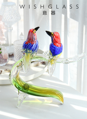 意器琉璃穆拉诺人脸手指艺术装饰