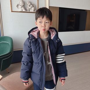 防风防水新国标白鸭绒厚实蓬松保暖羽绒服外套男女童宝宝秋冬上衣