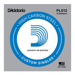 达达里奥原装单弦EJ16民谣电木吉他通用一弦三四五六琴弦散09 012