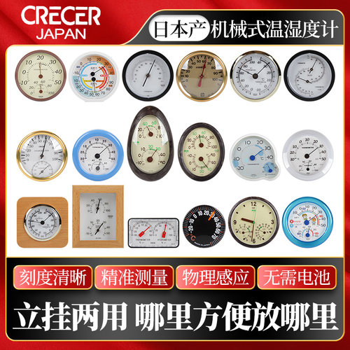 日本产CRECER吉他温湿度计