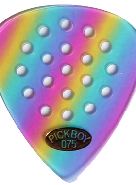 日本产pickboy彩虹镂空民谣吉他