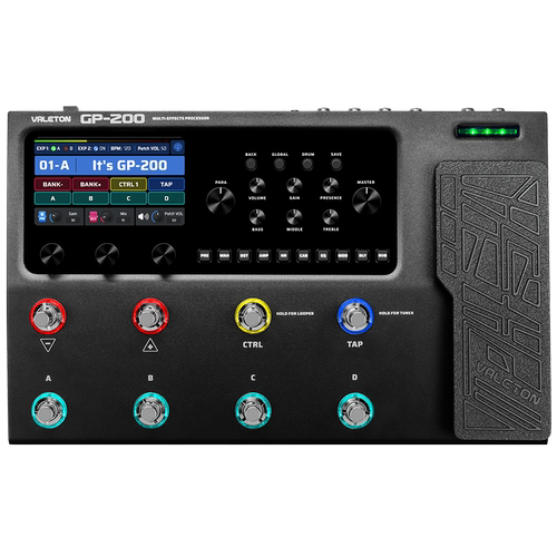 VALETON顽声 GP-200综合效果器 电木吉他贝斯鼓机声卡乐句循环IR