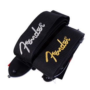 美国Fender芬达 尼龙涤纶吉他背带电木民谣贝斯通用皮革logo肩带