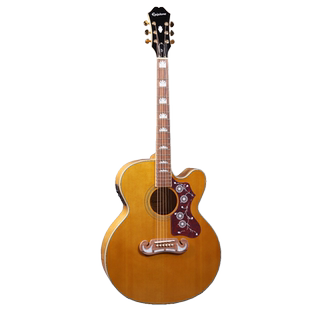 印尼产 Epiphone依霹风  EJ-200SCE 单板民谣木吉他 电箱琴