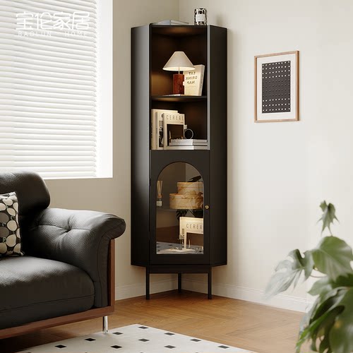 现代复古拐角柜实木转角柜墙角