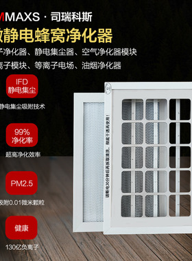 定制高效等离子蜂窝电场蜂窝式电场油烟净化器微静电净化模块电场