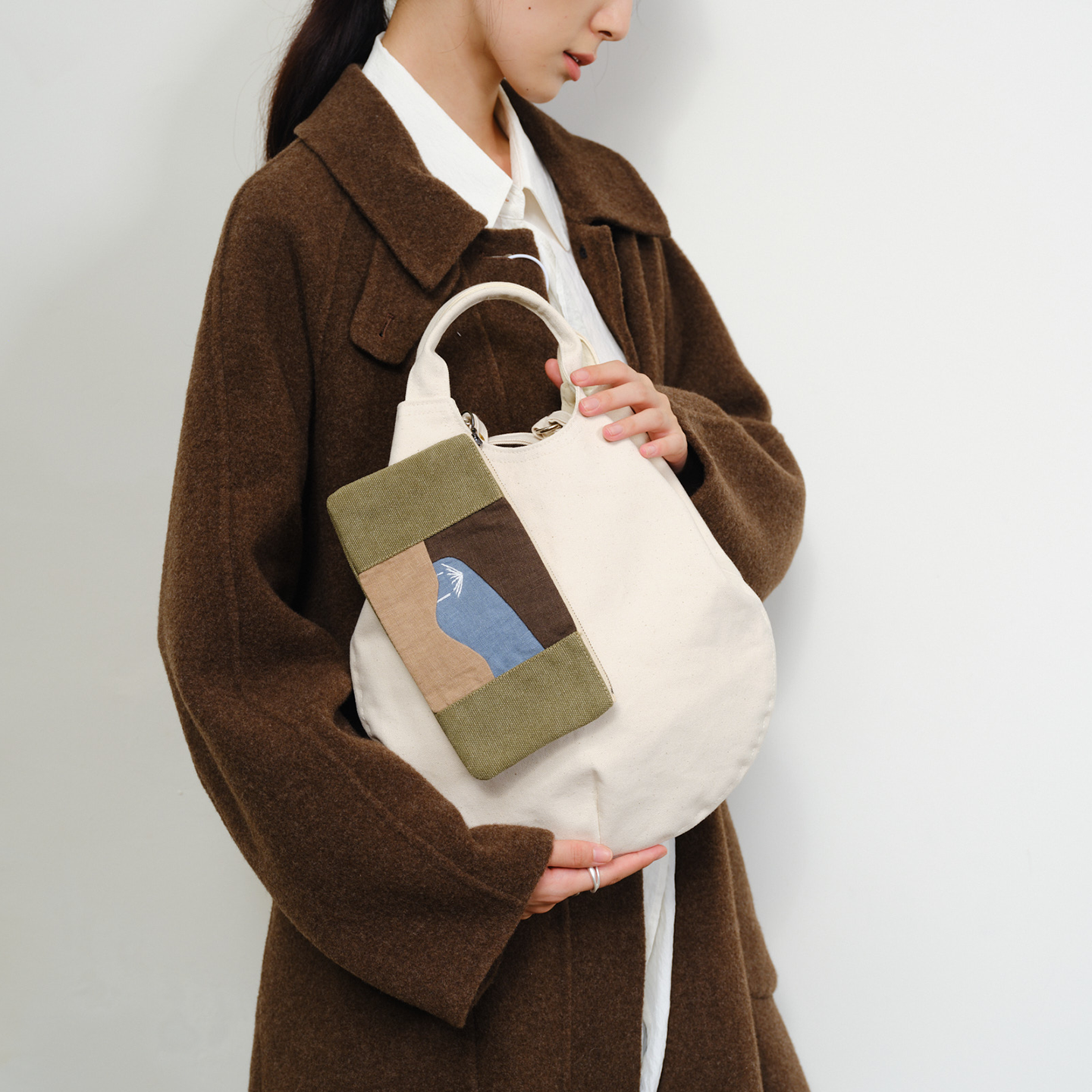 TetoReve刺叙复古设计帆布笔袋