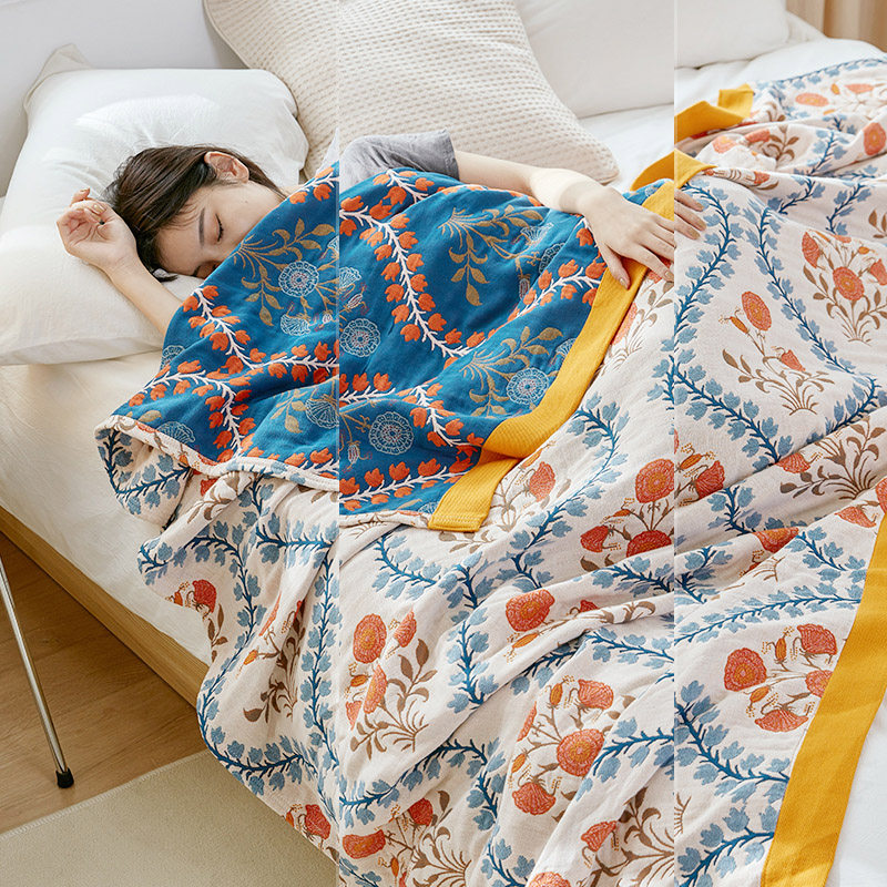 纱布毛巾被加大加厚柔软全棉盖毯透气毛巾O毯四季国潮成人床盖,床上用品,休闲毯/毛毯/绒毯,淘宝优惠券,粉丝福利购,淘宝优惠卷