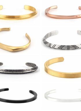 印第安民族风SHANGLUISHIHUI北欧简约主义三角形个性切面男女手镯