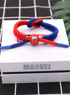 JIT电竞小狮子鞋带手链绳结漫威毒液蜘蛛侠钢铁侠黑寡妇手绳环