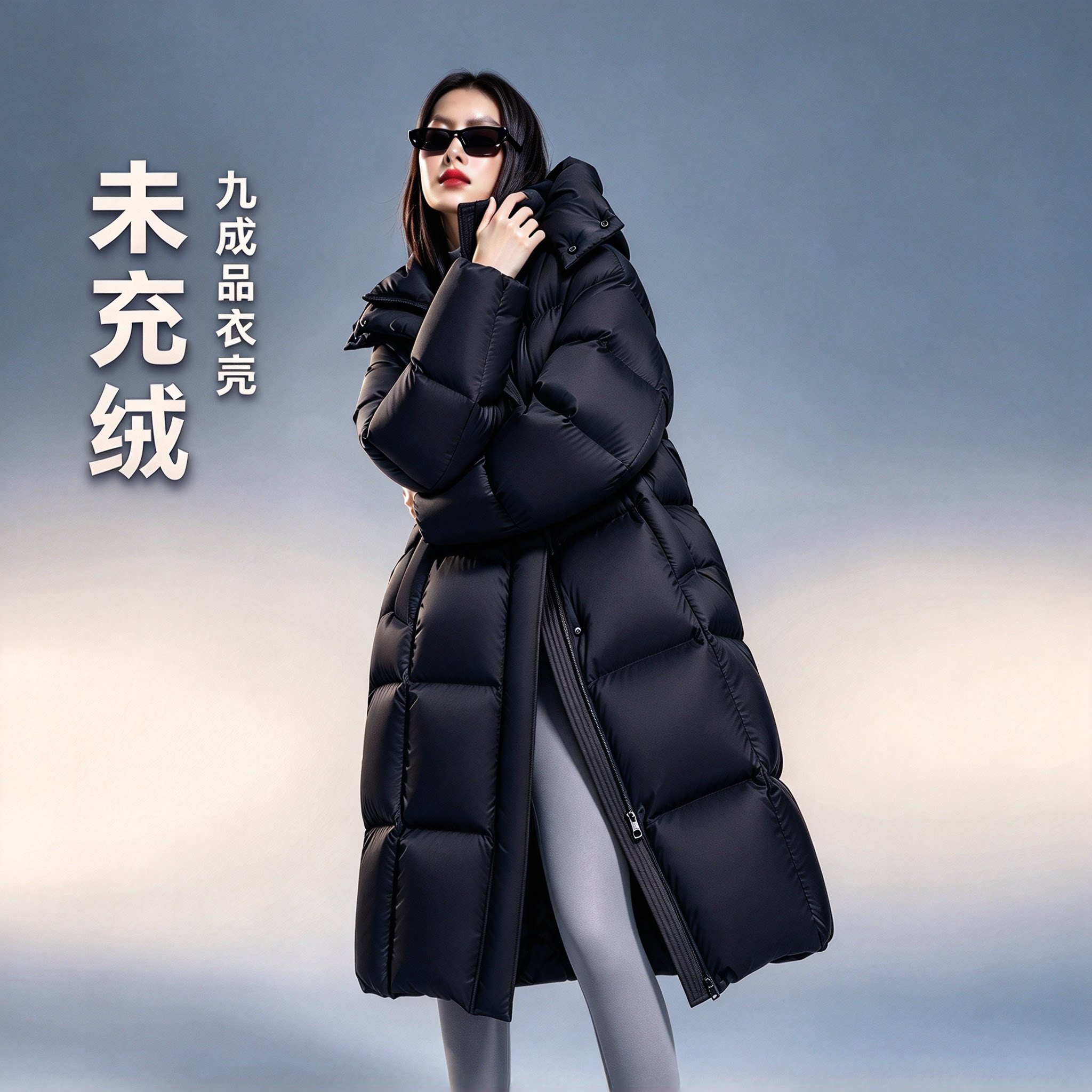2026冬女长款泡芙羽绒服九成品衣皮宽松外套翻新加工定制旧衣换面