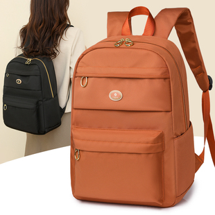 尼龙旅行背包初高中学生书包大学生电脑包 大容量双肩包女2023新款