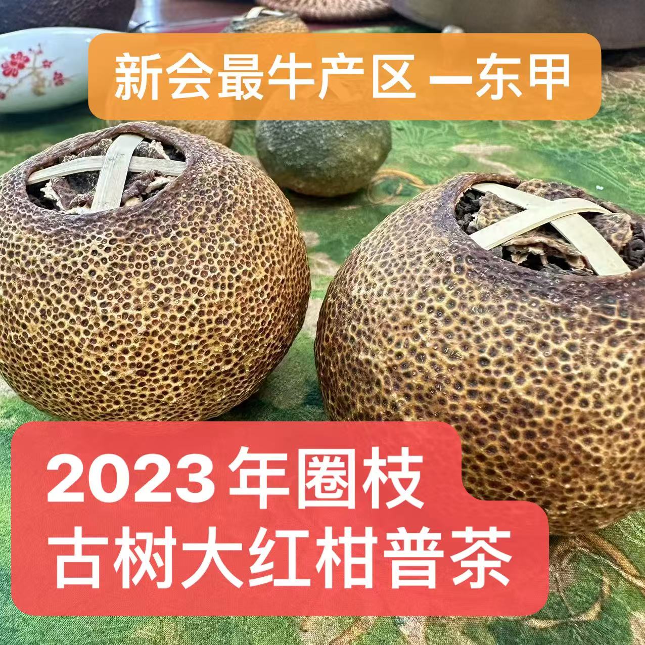 2023胜哥农场东甲珠珠16年驳枝南糯山+景谷古树大红柑普茶