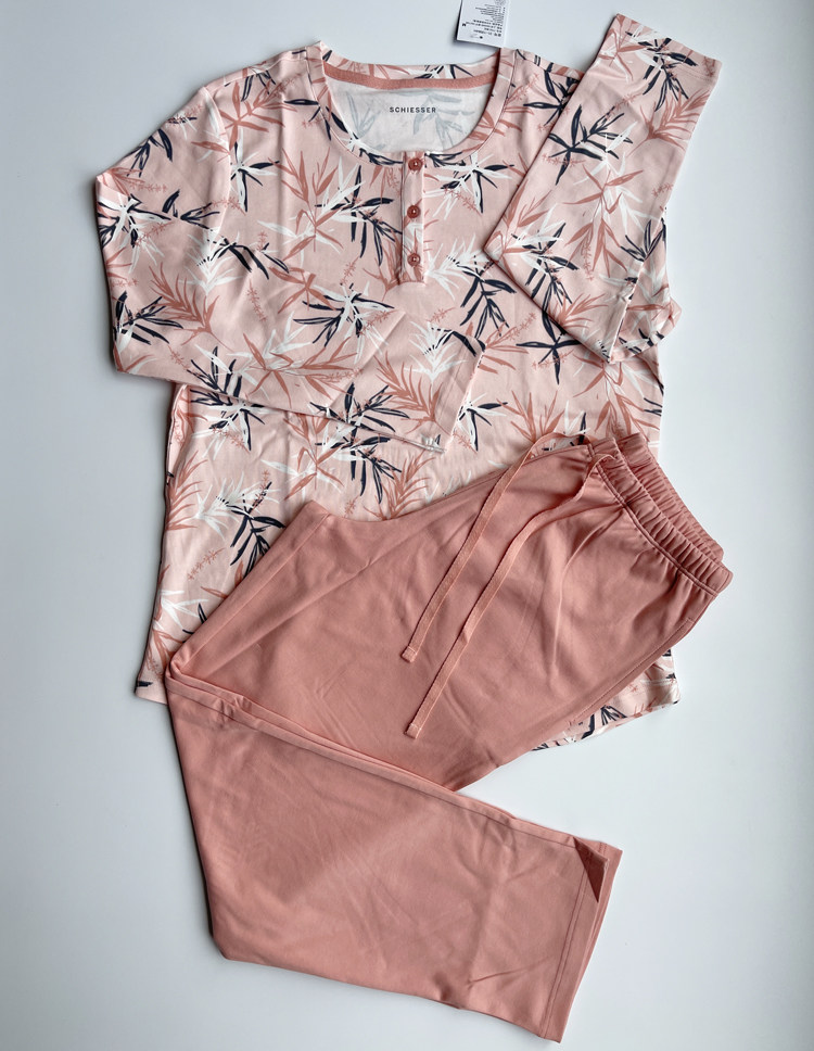 22秋冬新款德国舒雅 女士舒美棉圆领家居睡衣套装31-19984h