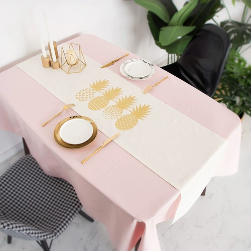 Скандинавский розовый журнальный столик, свежая ткань, скандинавский стиль, из хлопка и льна