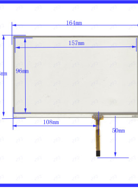 A1957A 触摸手写外屏幕玻璃四线电阻质量好灵敏 度高 164*103mm